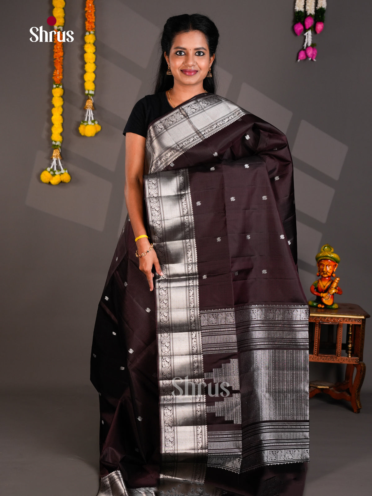Soft Silk Saree - EBS23047 - Shop on Shrus.com