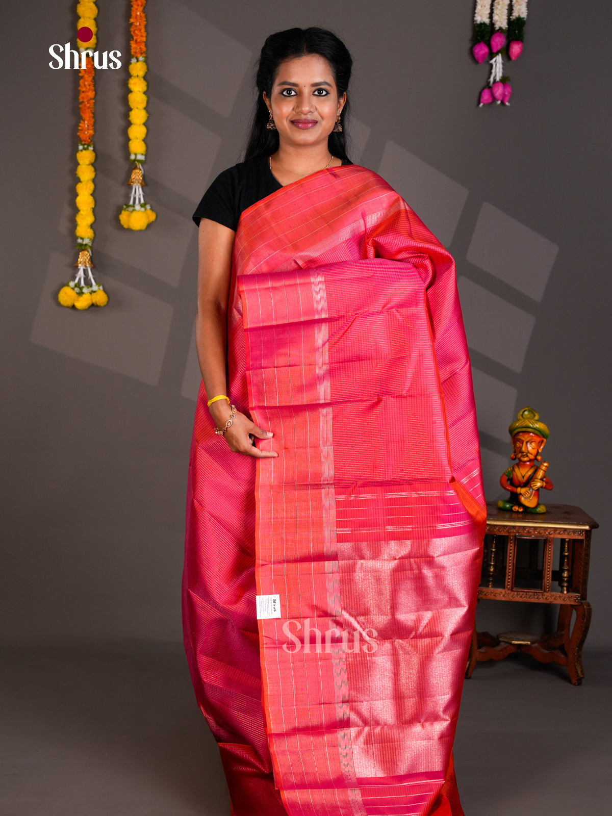 Kanchipuram silk Saree - EBS23066 - Shop on Shrus.com