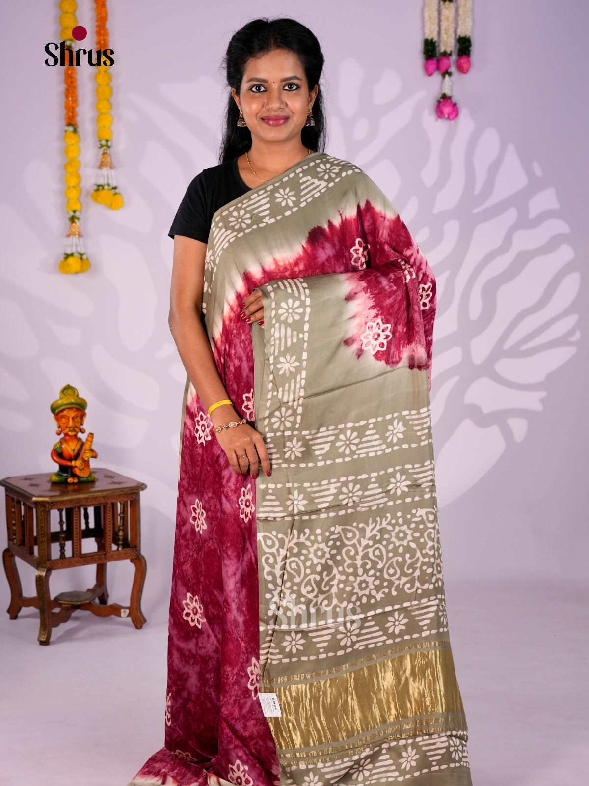 Modal Silk Saree - EBS23124 - Shop on Shrus.com