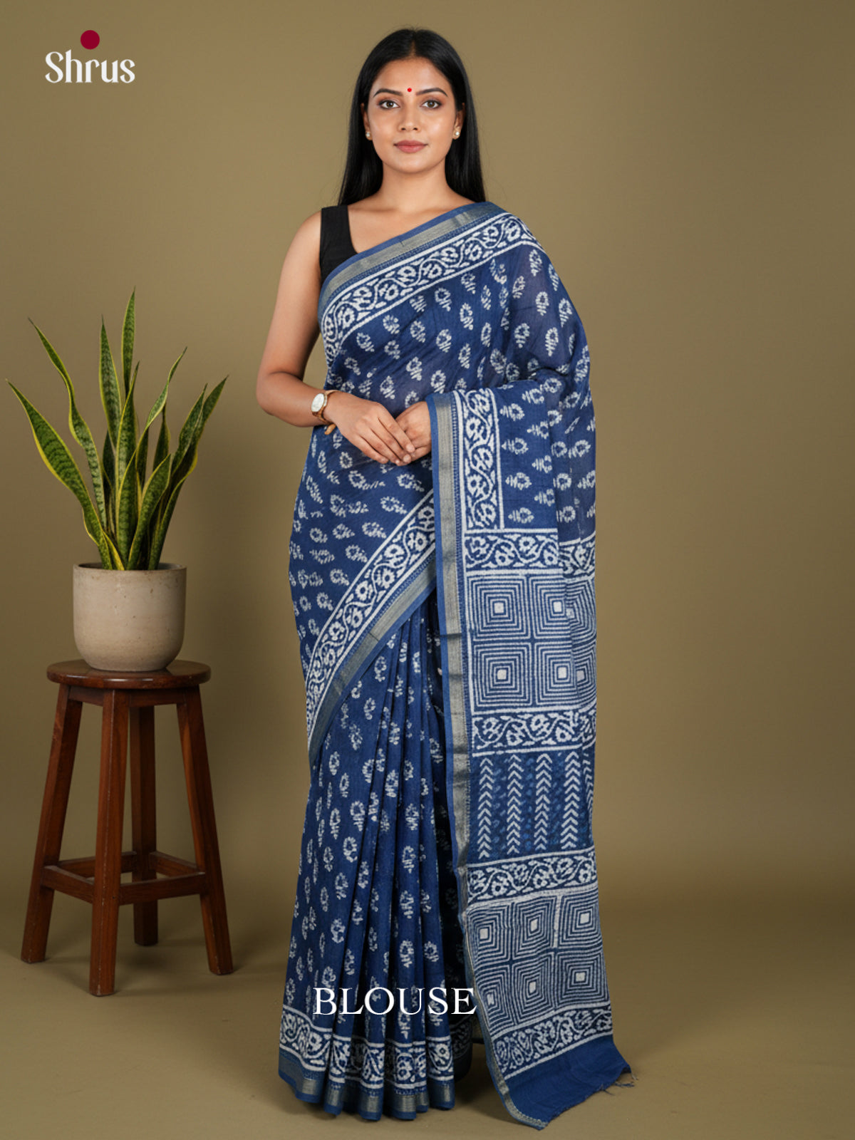 Jaipur cotton Saree - EBS23161 - Shop on Shrus.com
