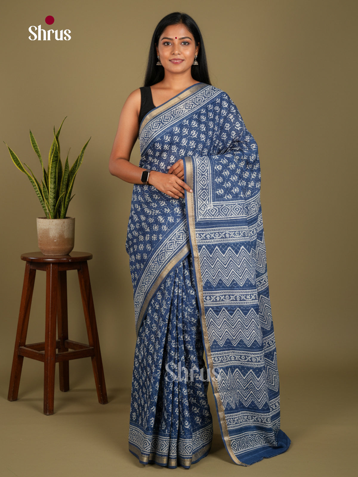 Jaipur cotton Saree - EBS23162 - Shop on Shrus.com