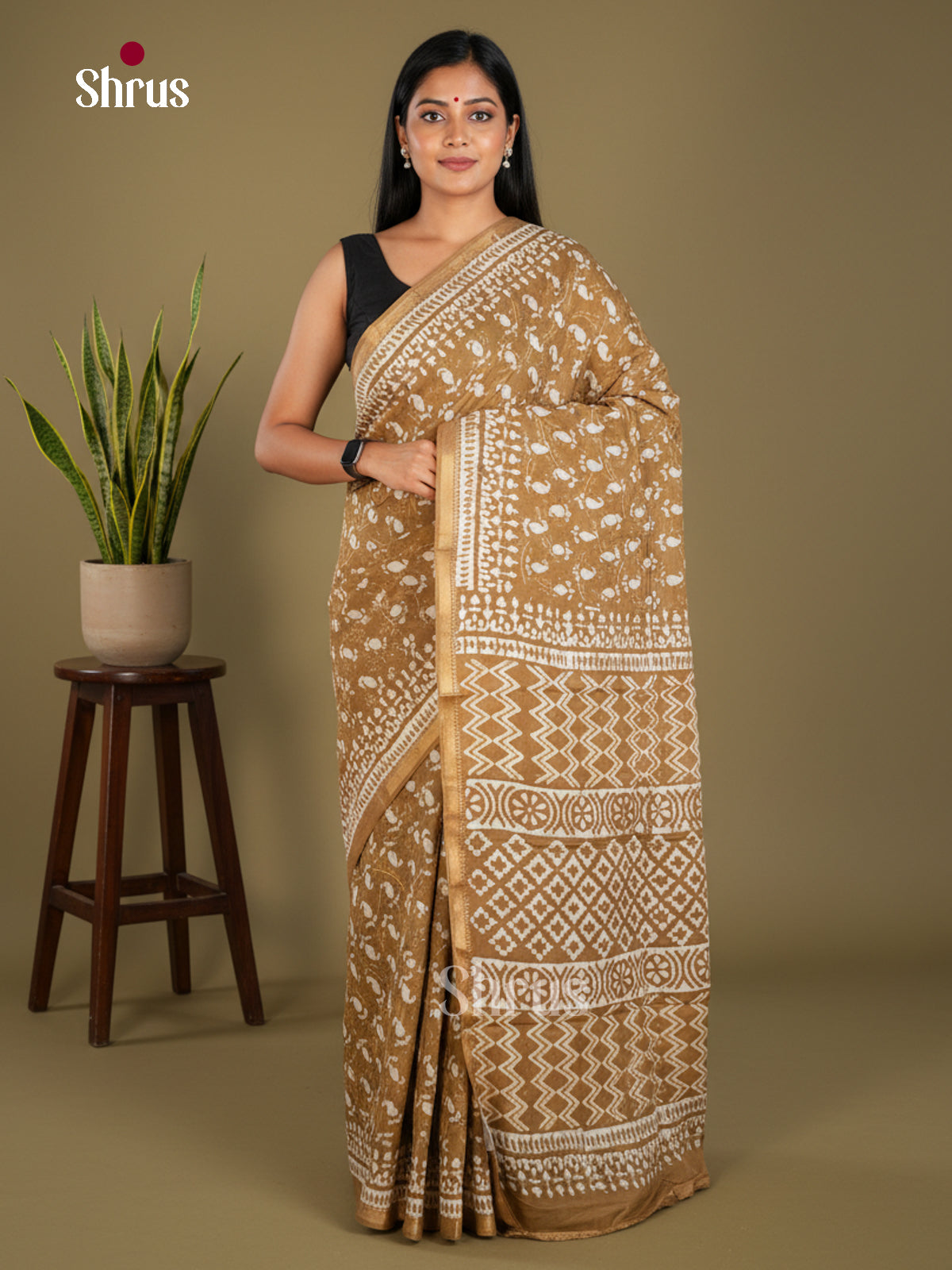 Jaipur cotton Saree - EBS23172 - Shop on Shrus.com