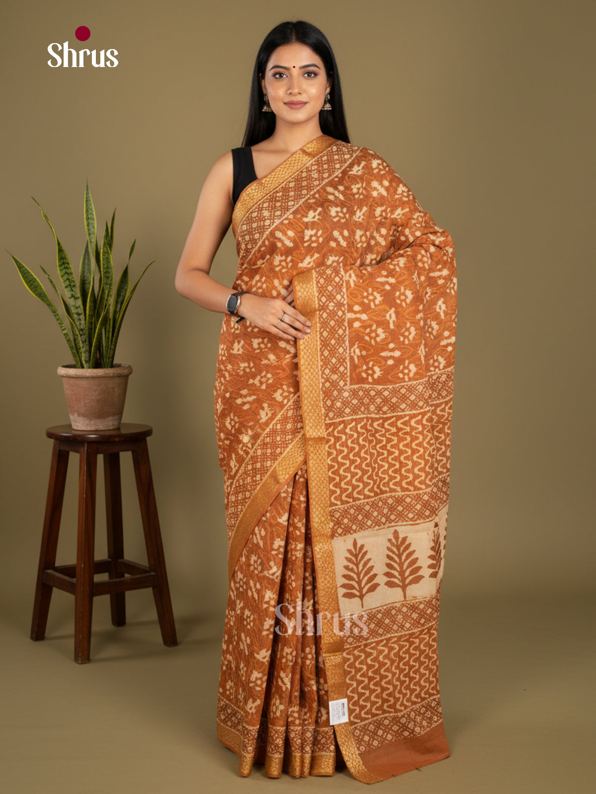 Jaipur cotton Saree - EBS23181 - Shop on Shrus.com