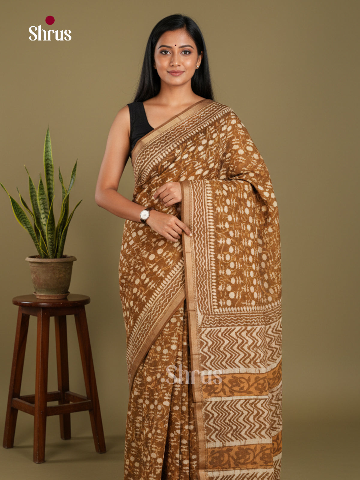 Jaipur cotton Saree - EBS23185 - Shop on Shrus.com