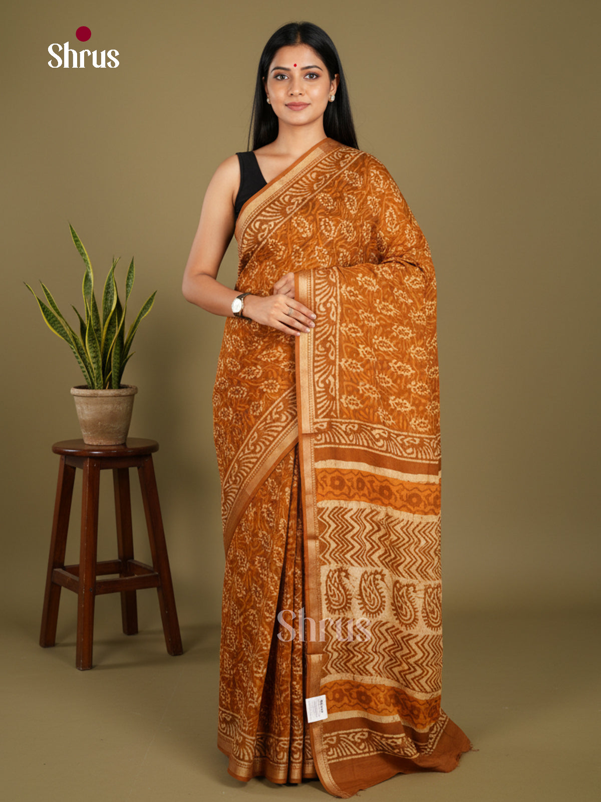 Jaipur cotton Saree - EBS23187 - Shop on Shrus.com