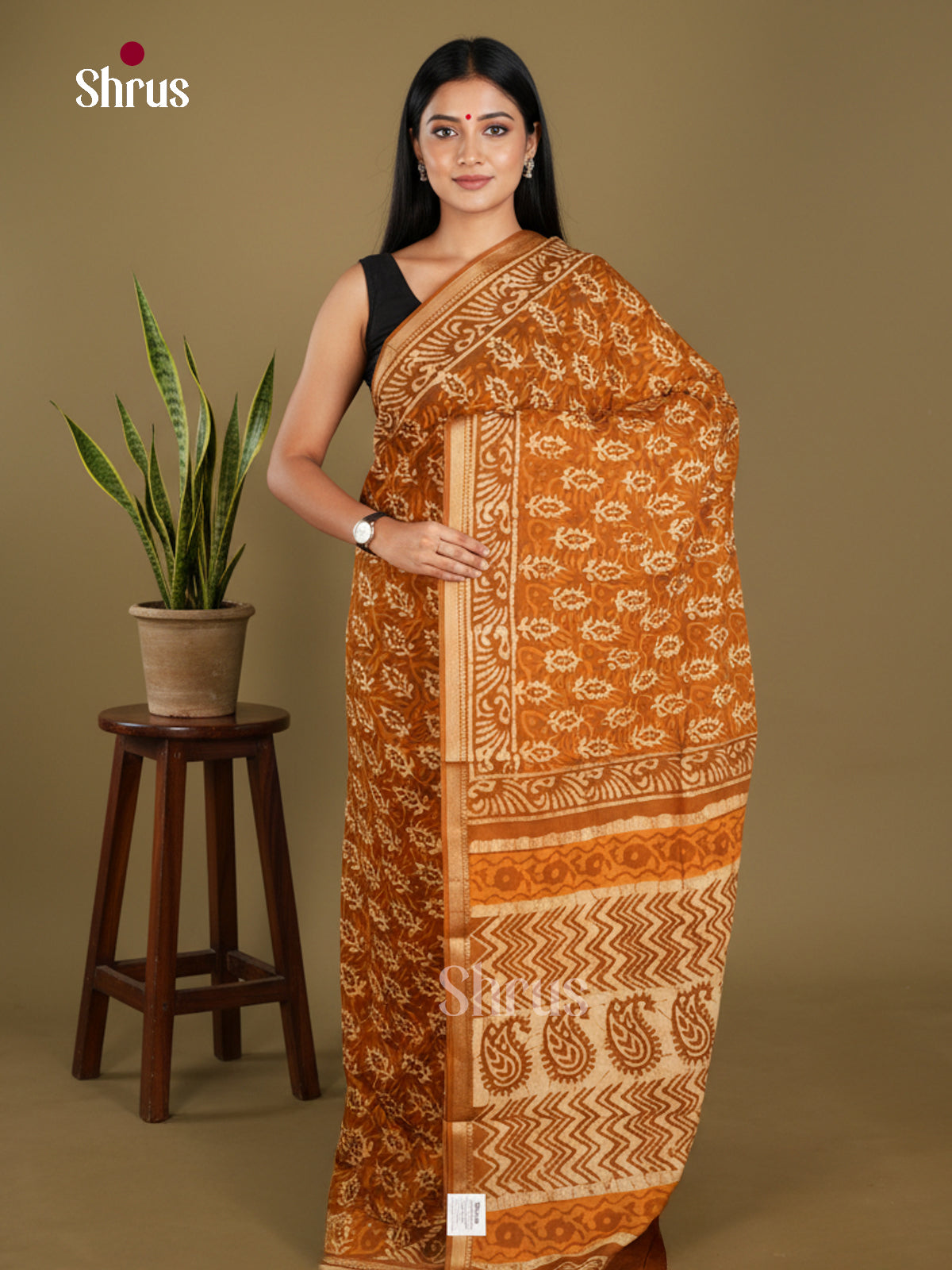 Jaipur cotton Saree - EBS23188 - Shop on Shrus.com