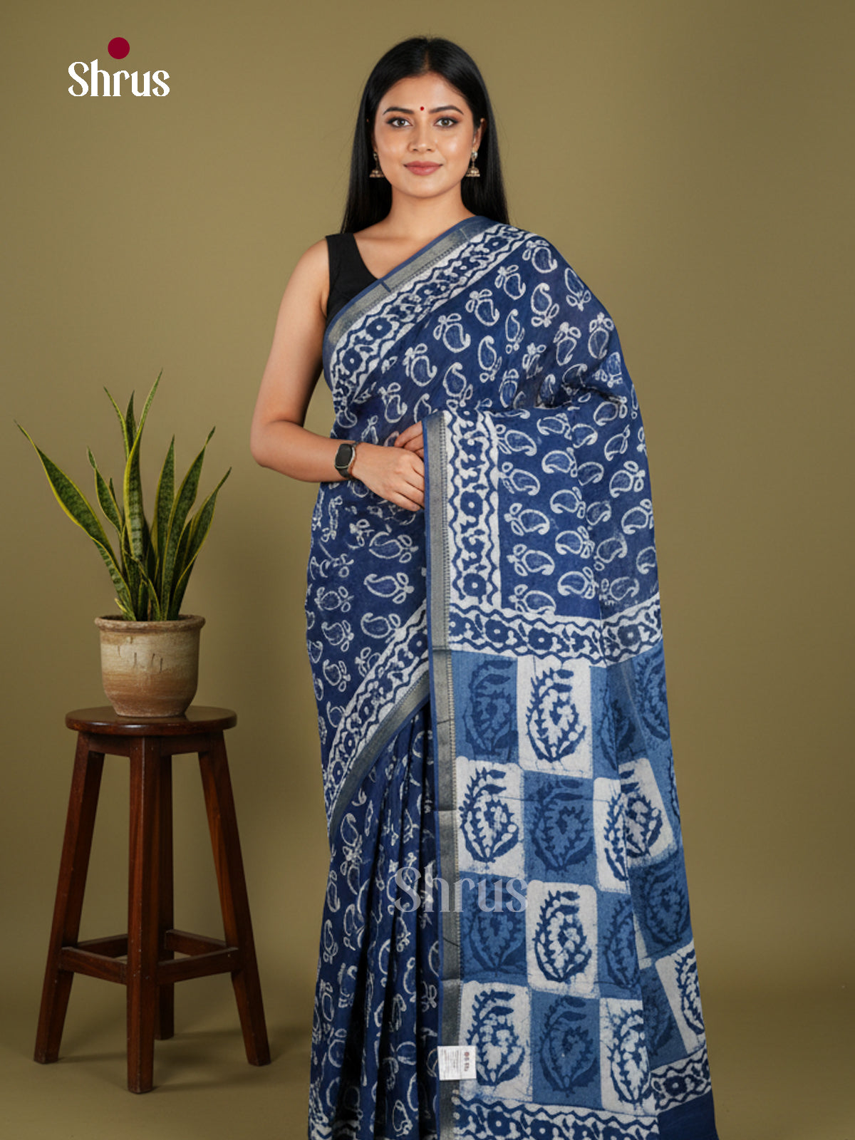 Jaipur cotton Saree - EBS23189 - Shop on Shrus.com