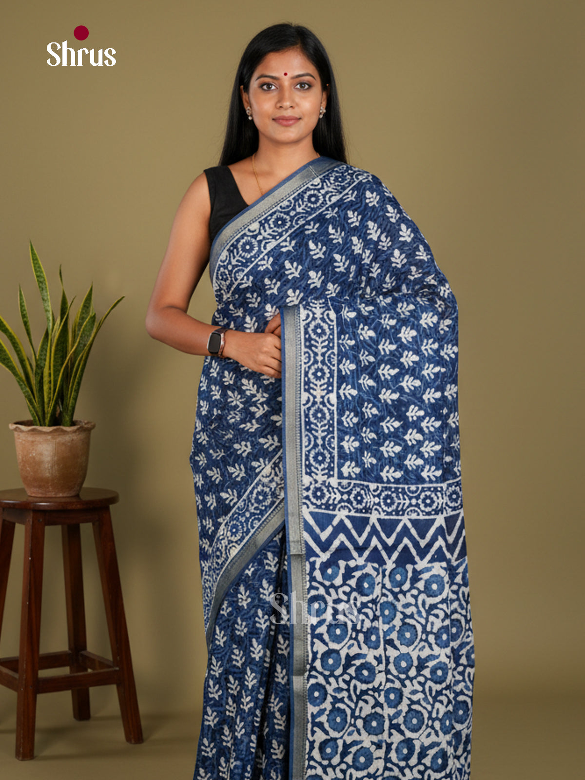 Jaipur cotton Saree - EBS23192 - Shop on Shrus.com