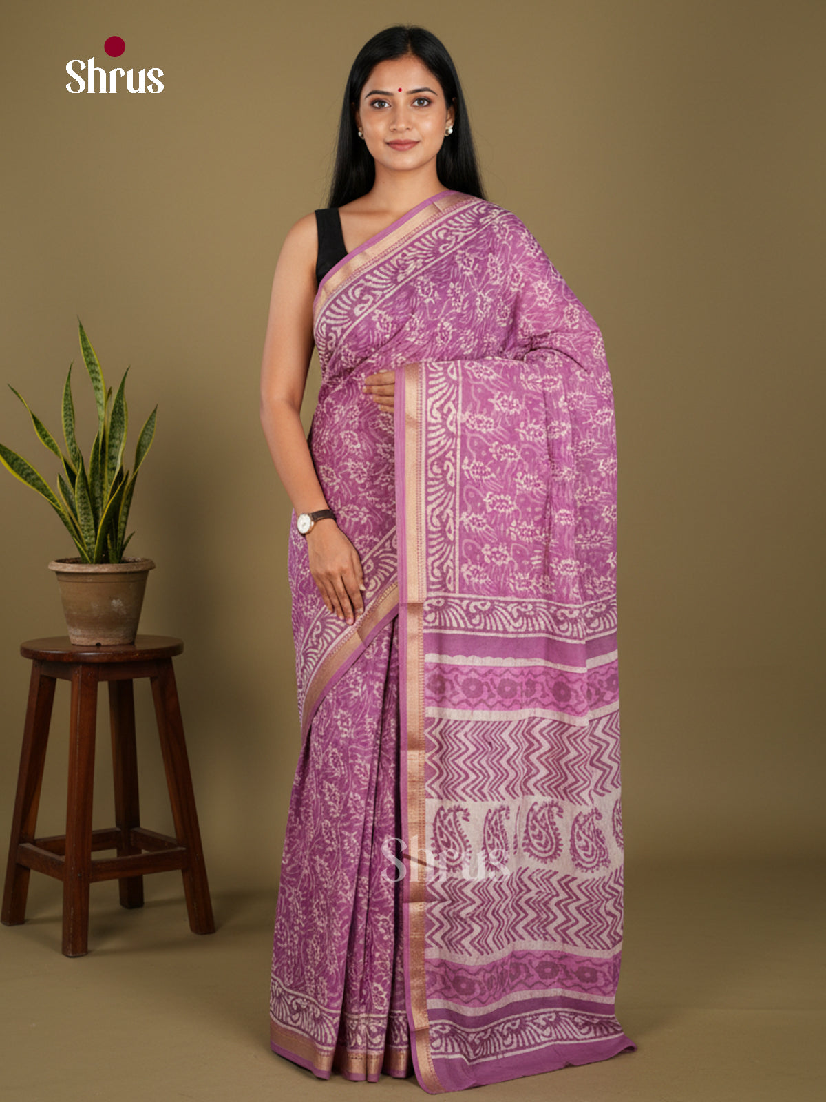 Jaipur cotton Saree - EBS23206 - Shop on Shrus.com