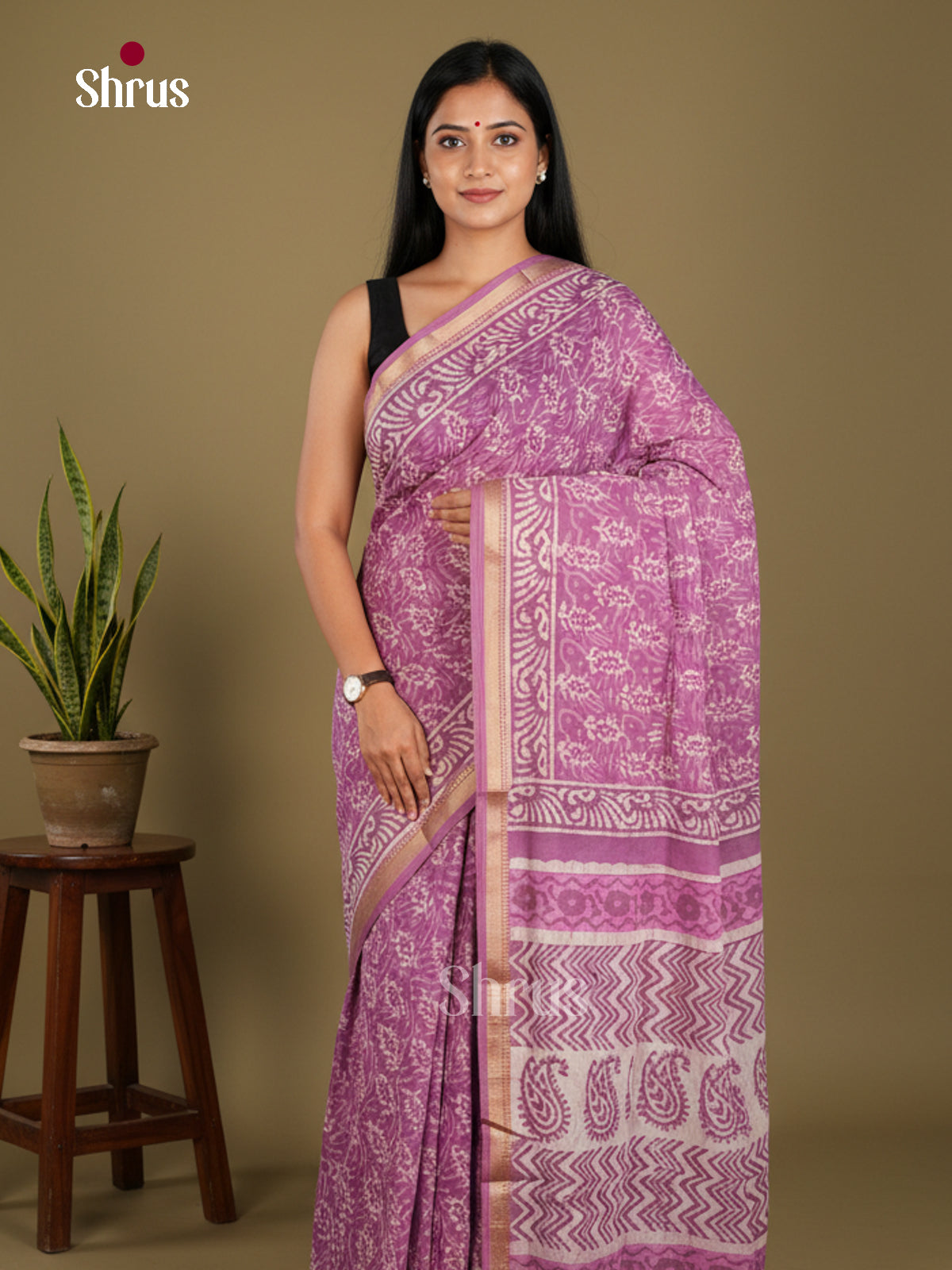 Jaipur cotton Saree - EBS23206 - Shop on Shrus.com