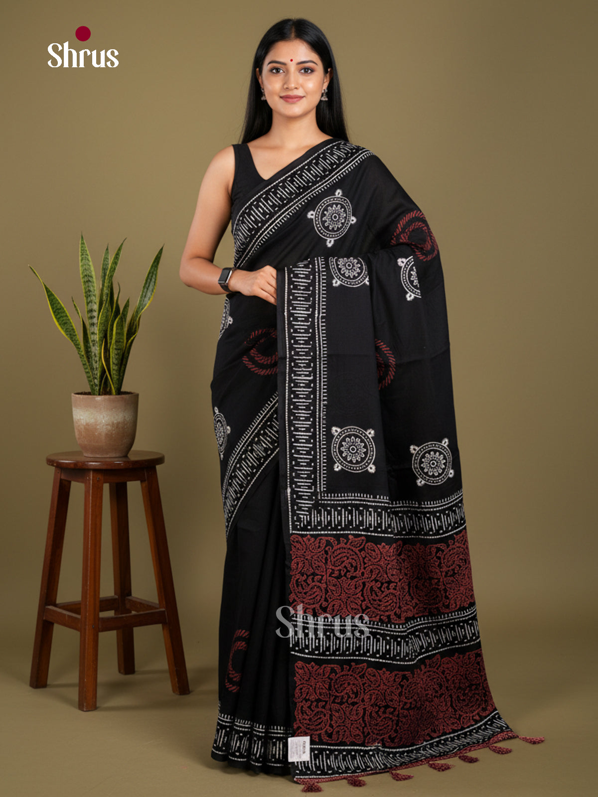 Jaipur cotton Saree - EBS23208 - Shop on Shrus.com