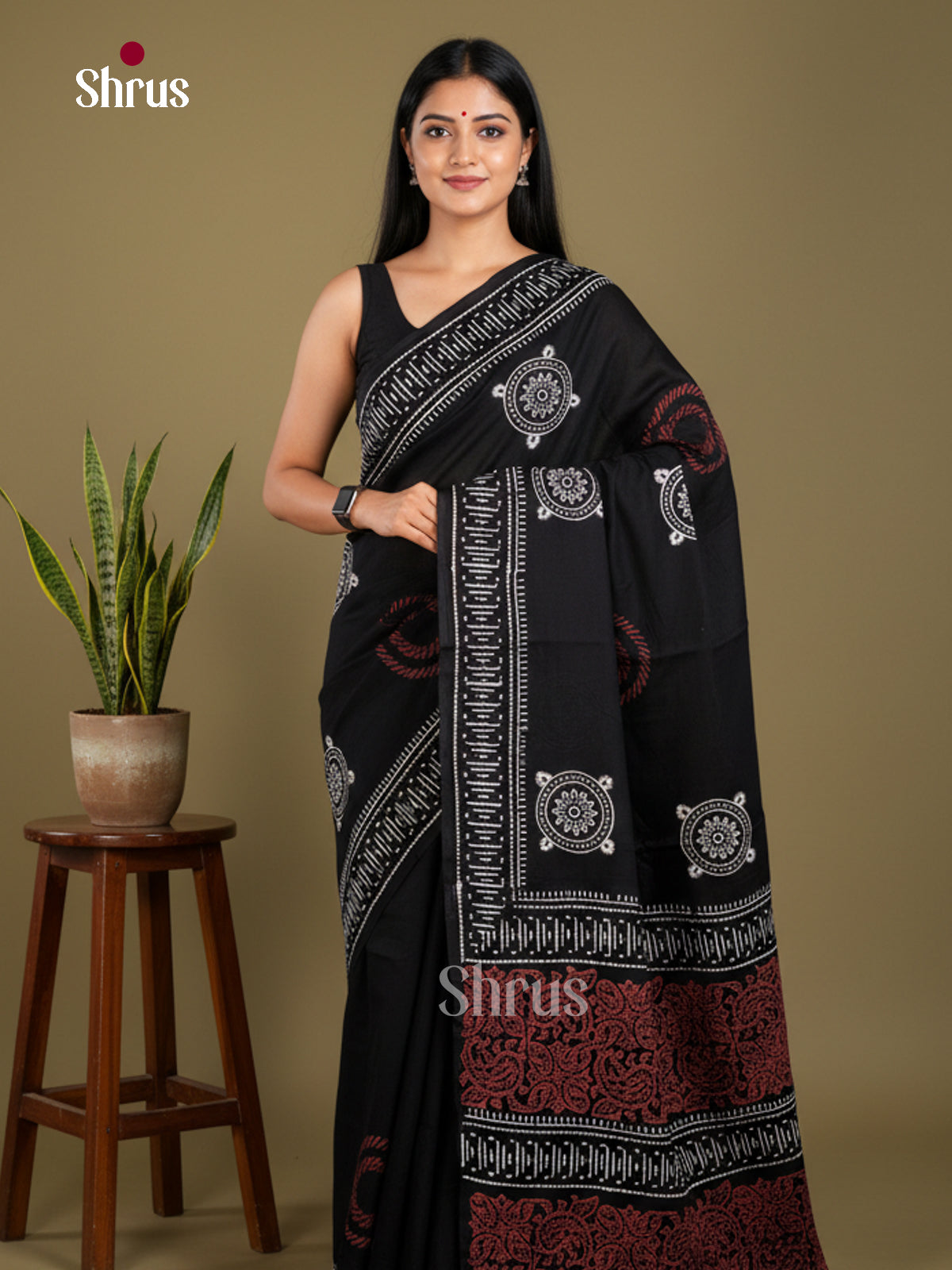 Jaipur cotton Saree - EBS23208 - Shop on Shrus.com