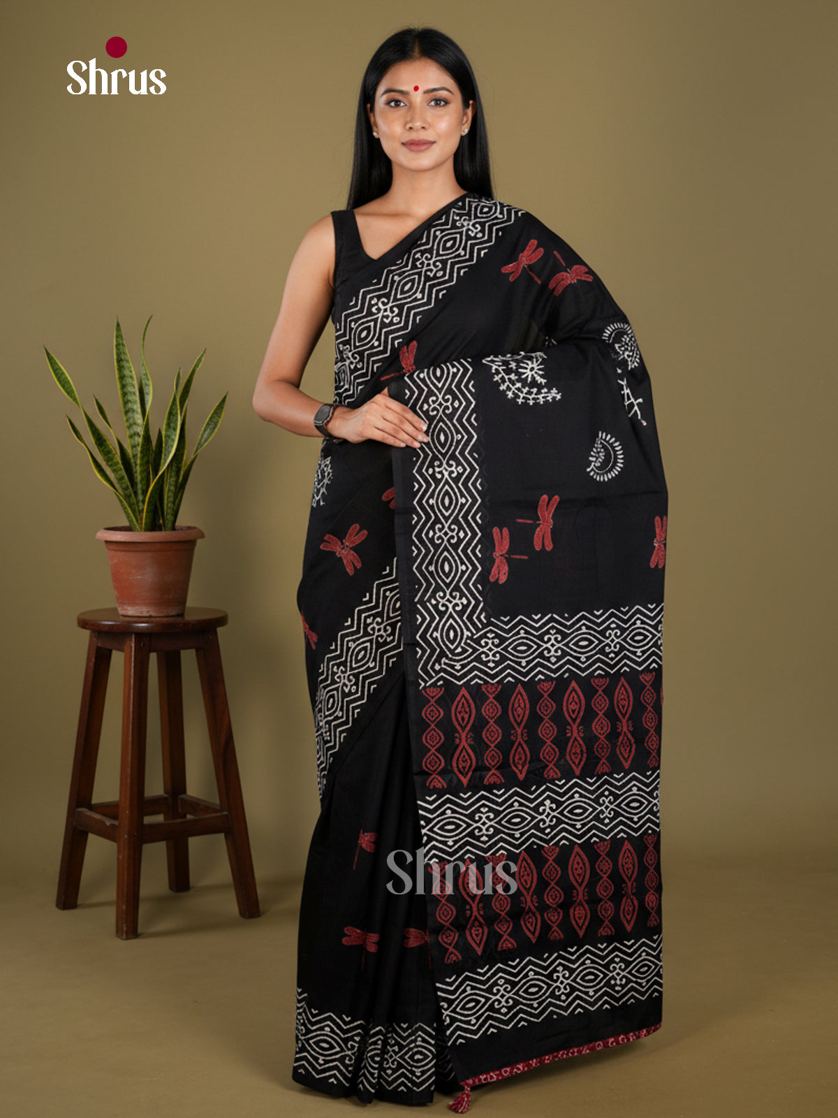 Jaipur cotton Saree - EBS23226 - Shop on Shrus.com