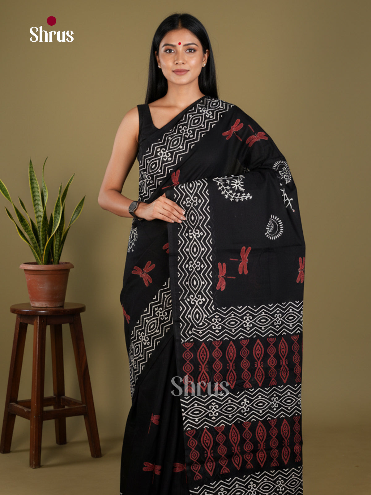 Jaipur cotton Saree - EBS23226 - Shop on Shrus.com