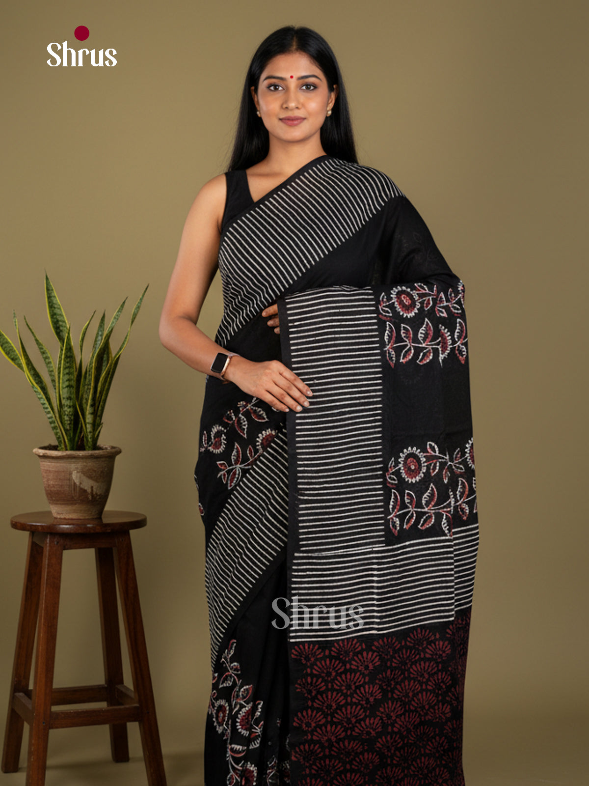 Jaipur cotton Saree - EBS23231 - Shop on Shrus.com