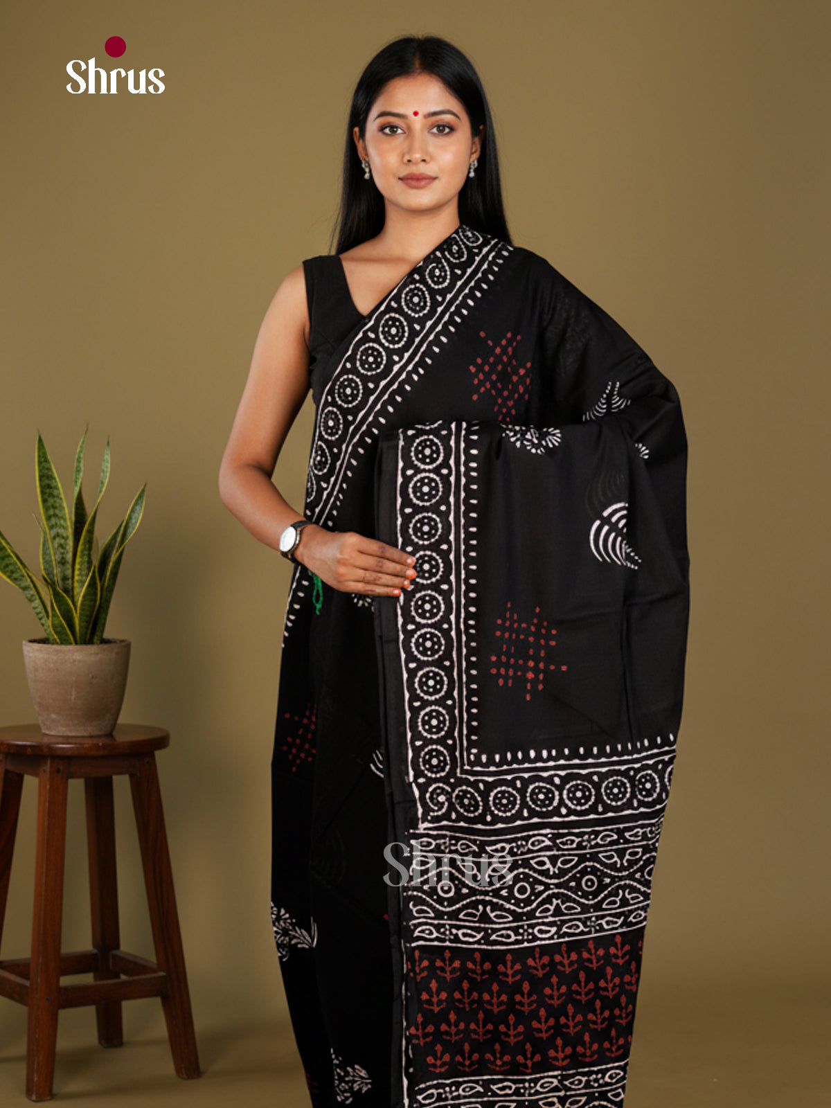 Jaipur cotton Saree - EBS23235 - Shop on Shrus.com