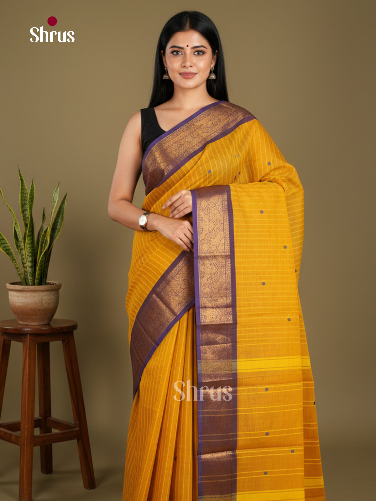 Chettinad Cotton Saree - EBS25006 - Shop on Shrus.com