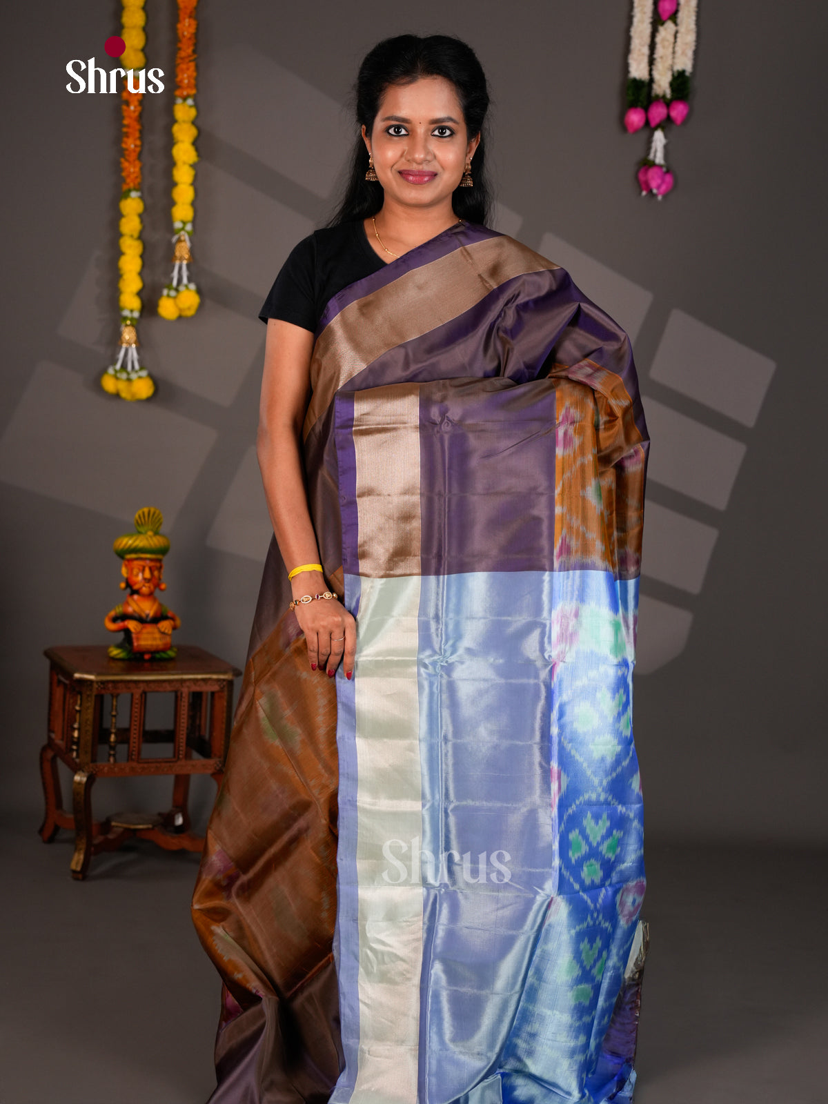 Semi uppada Saree - EBS25058 - Shop on Shrus.com