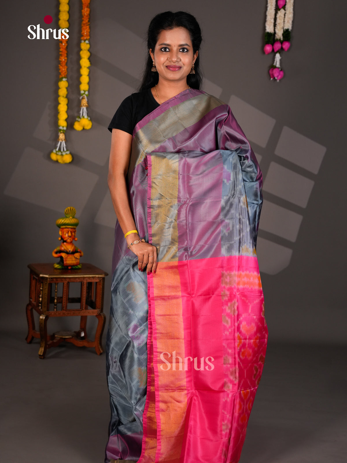 Semi uppada Saree - EBS25065 - Shop on Shrus.com