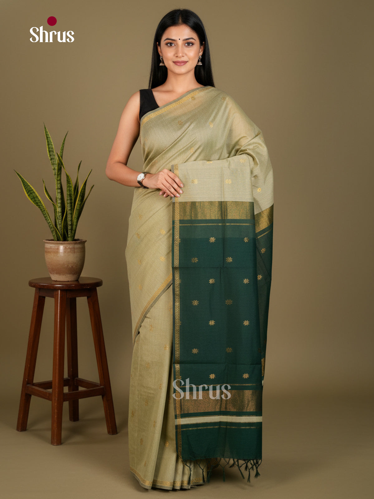 EBS26081 - Semi Maheshwari Saree - Shop on Shrus.com