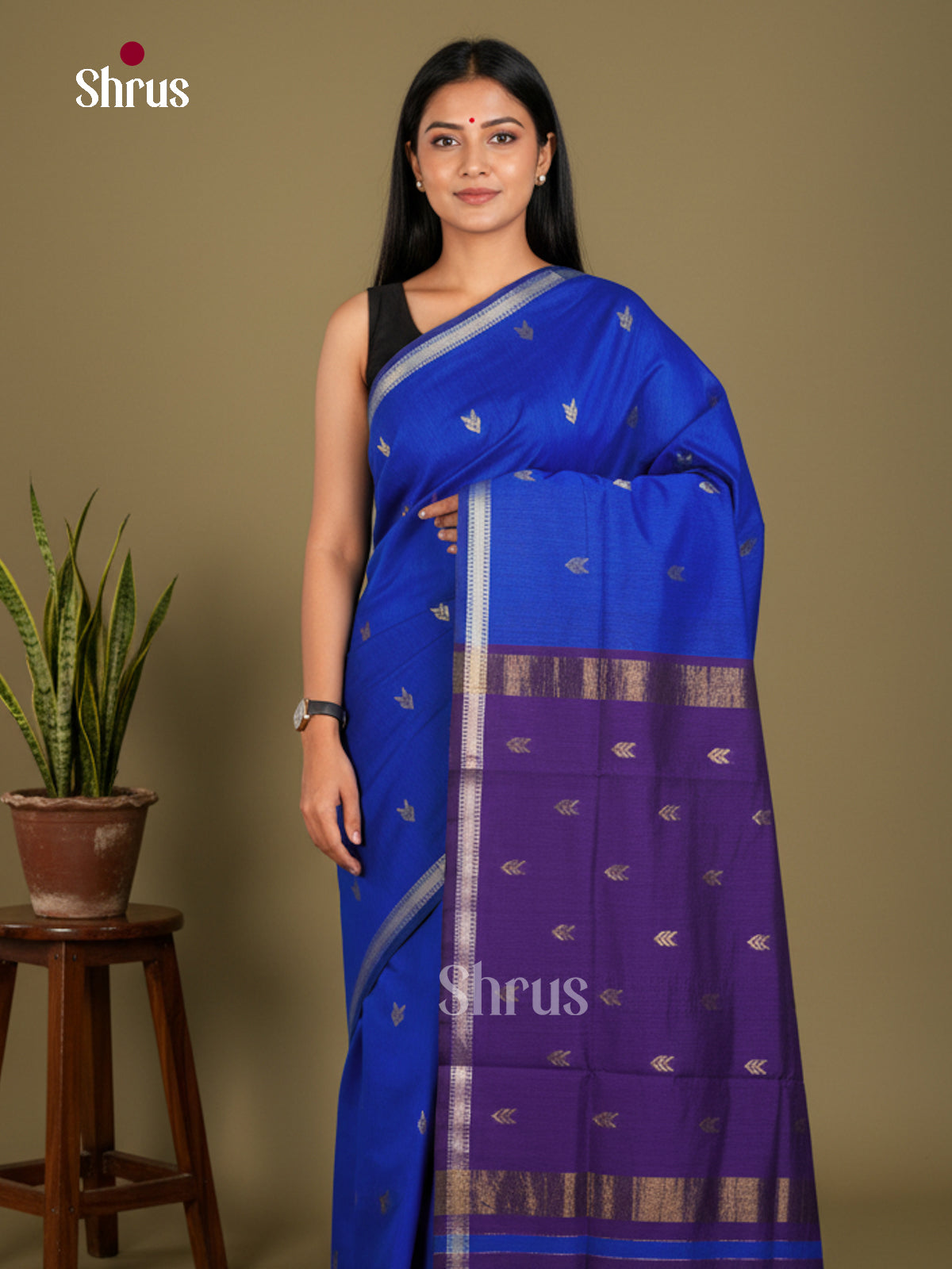 EBS26083 - Semi Maheshwari Saree - Shop on Shrus.com