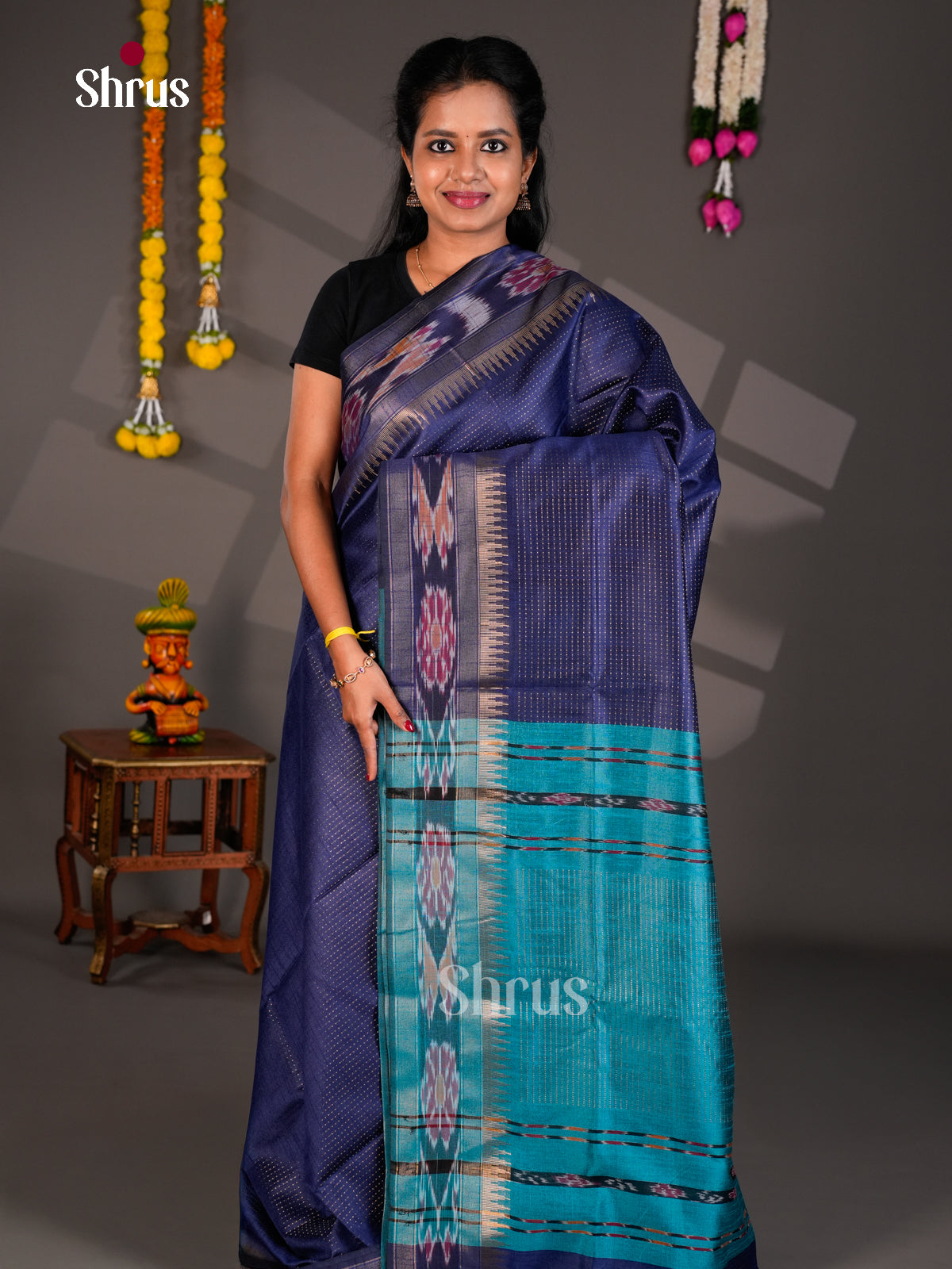 EBS26294 - Semi Rawsilk Saree - Shop on Shrus.com
