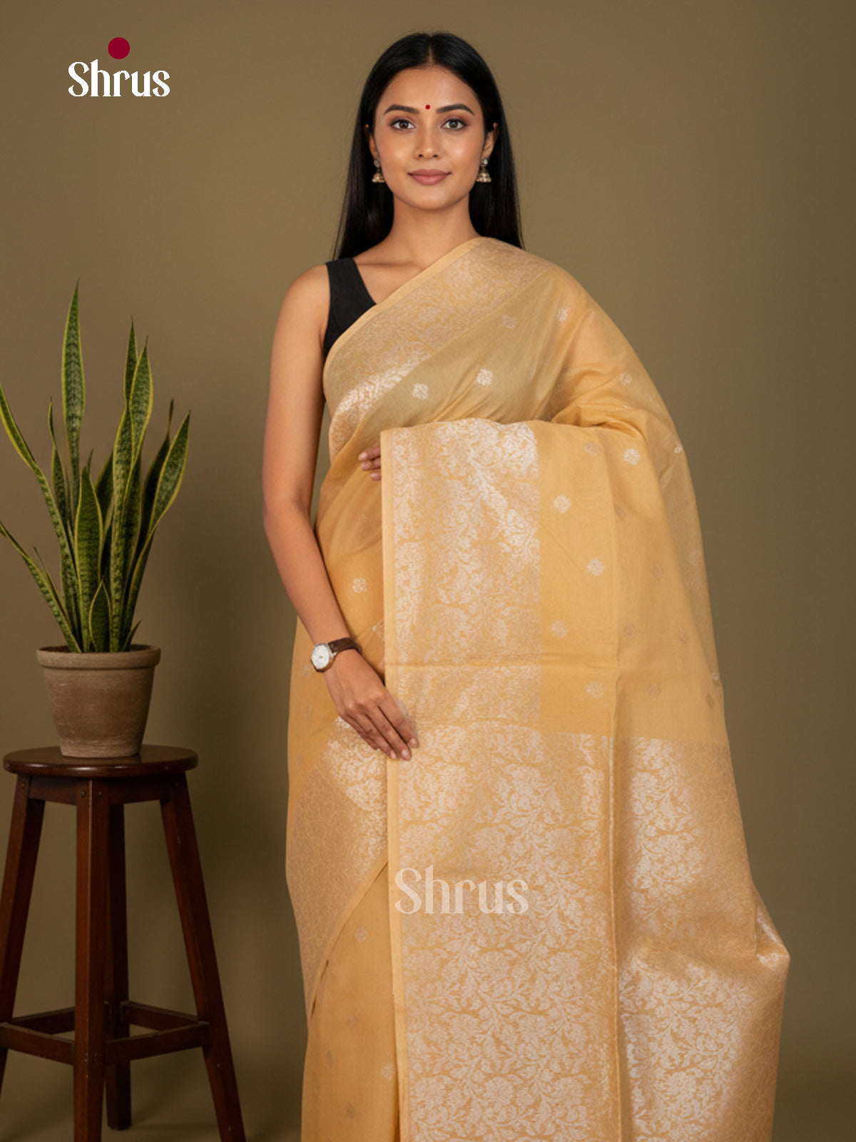 DKS26341 - Semi Silkcotton Saree - Shop on Shrus.com
