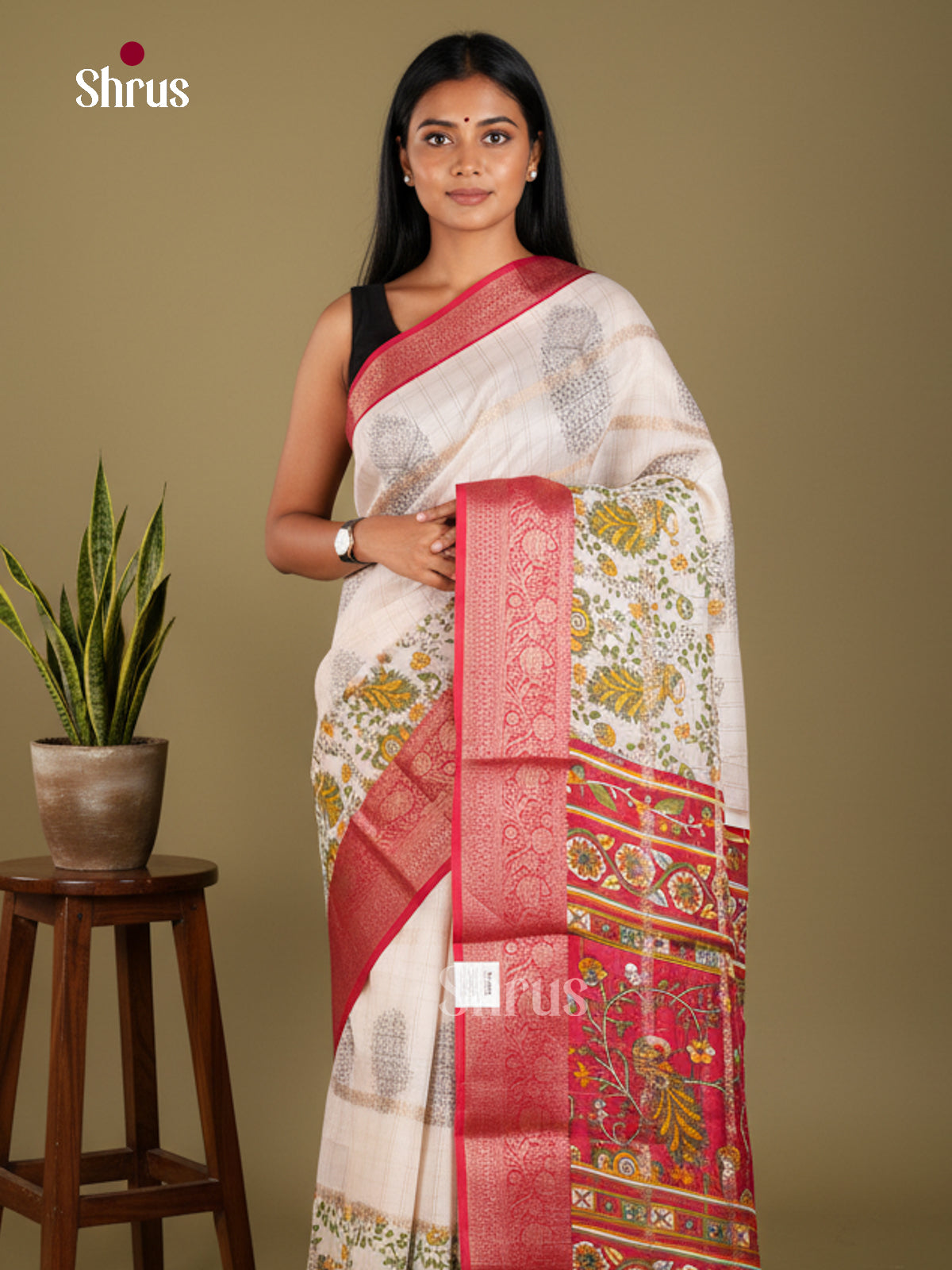 Semi Crepe Saree - EBS27002 - Shop on Shrus.com