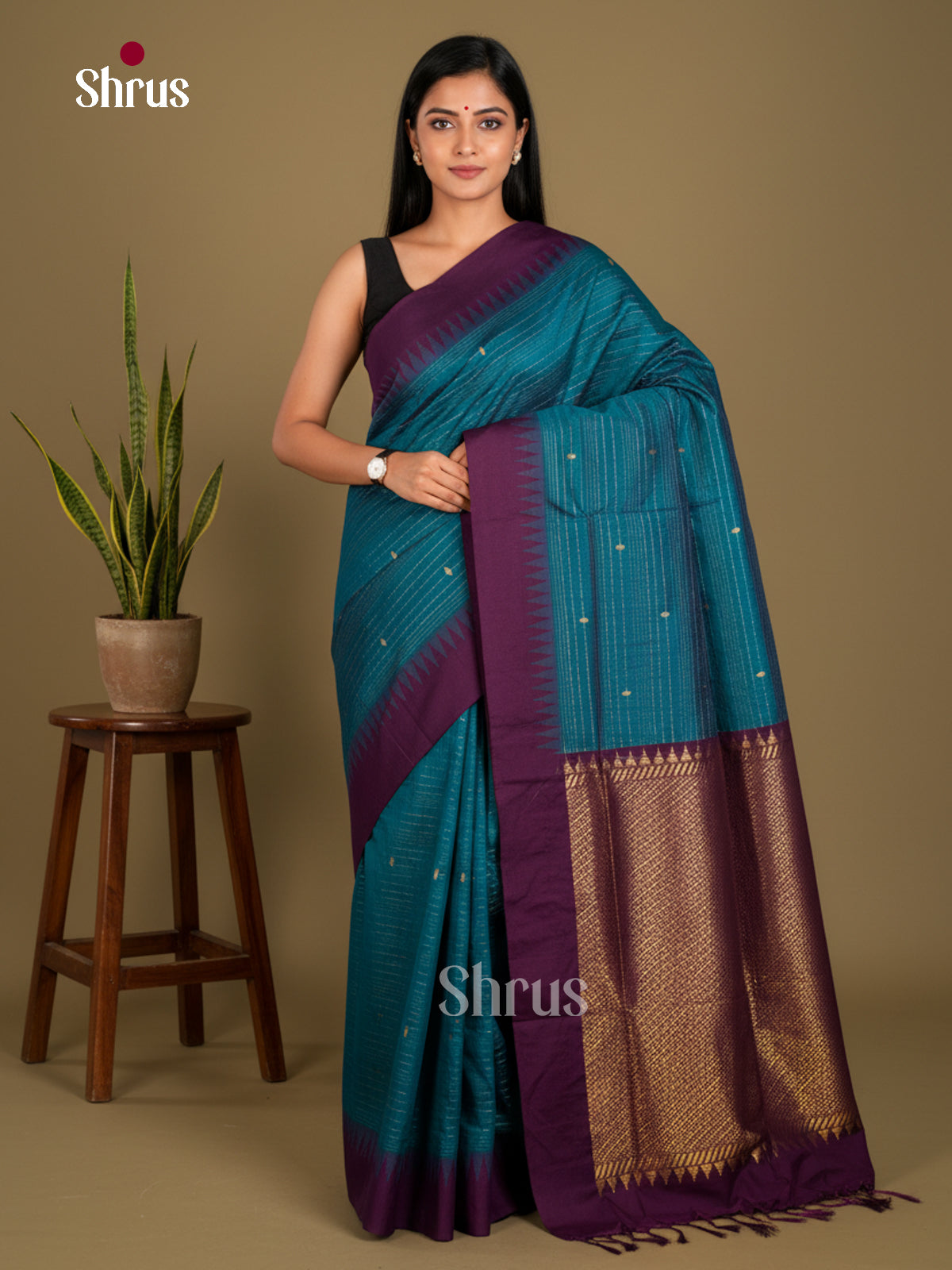 Kalyani Cotton Saree - EBS27008 - Shop on Shrus.com