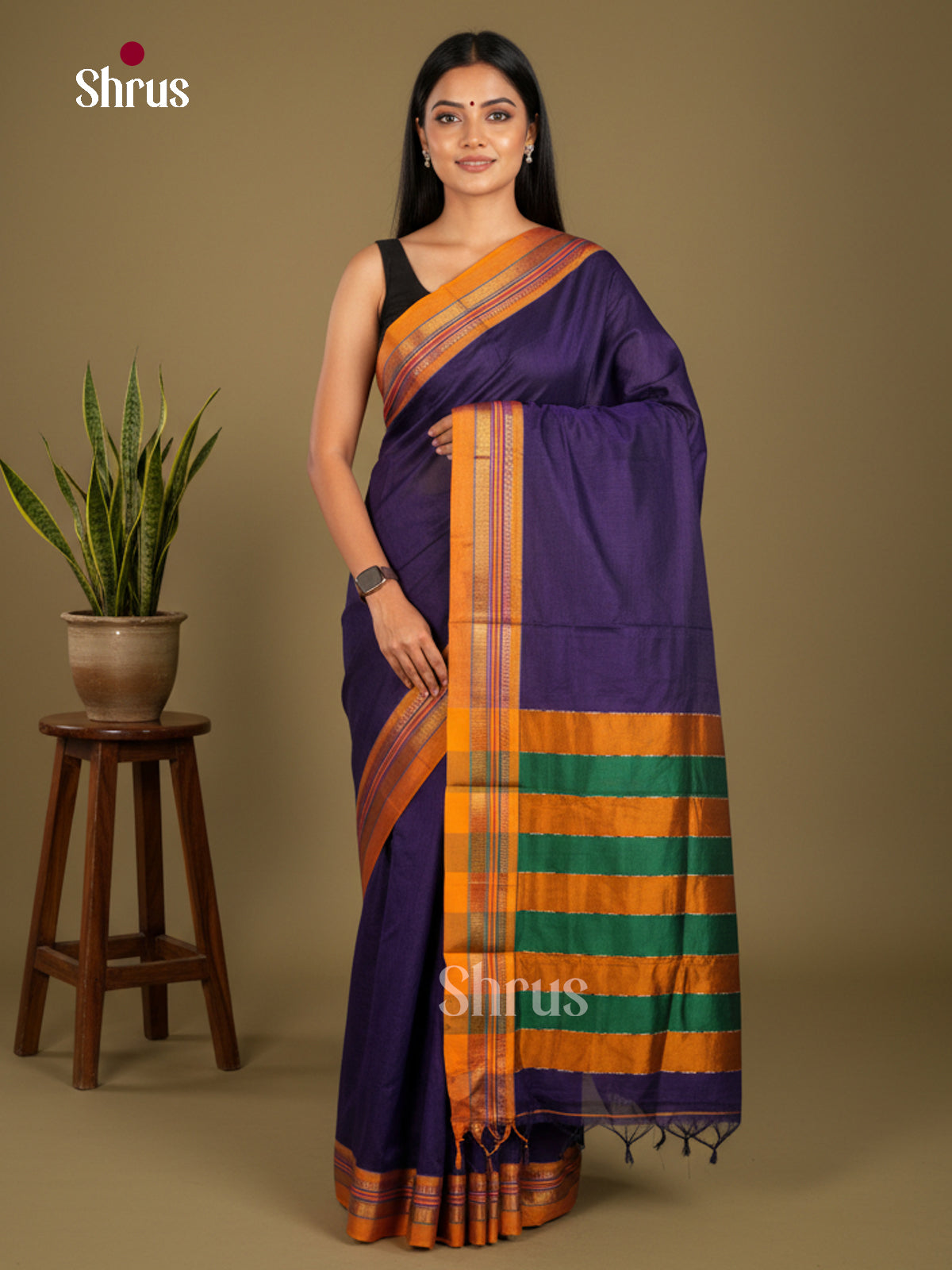 Narayanpet Cotton Saree - EBS28007 - Shop on Shrus.com