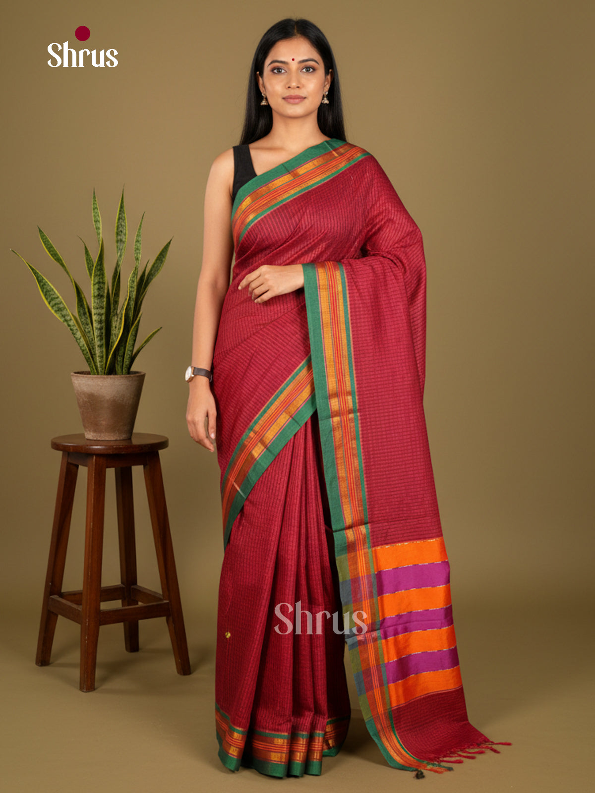 Narayanpet Cotton Saree - EBS28017 - Shop on Shrus.com