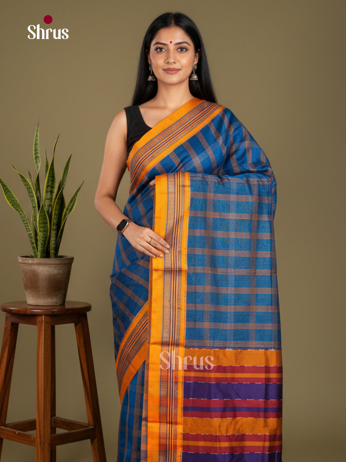 Narayanpet Cotton Saree - EBS28029 - Shop on Shrus.com