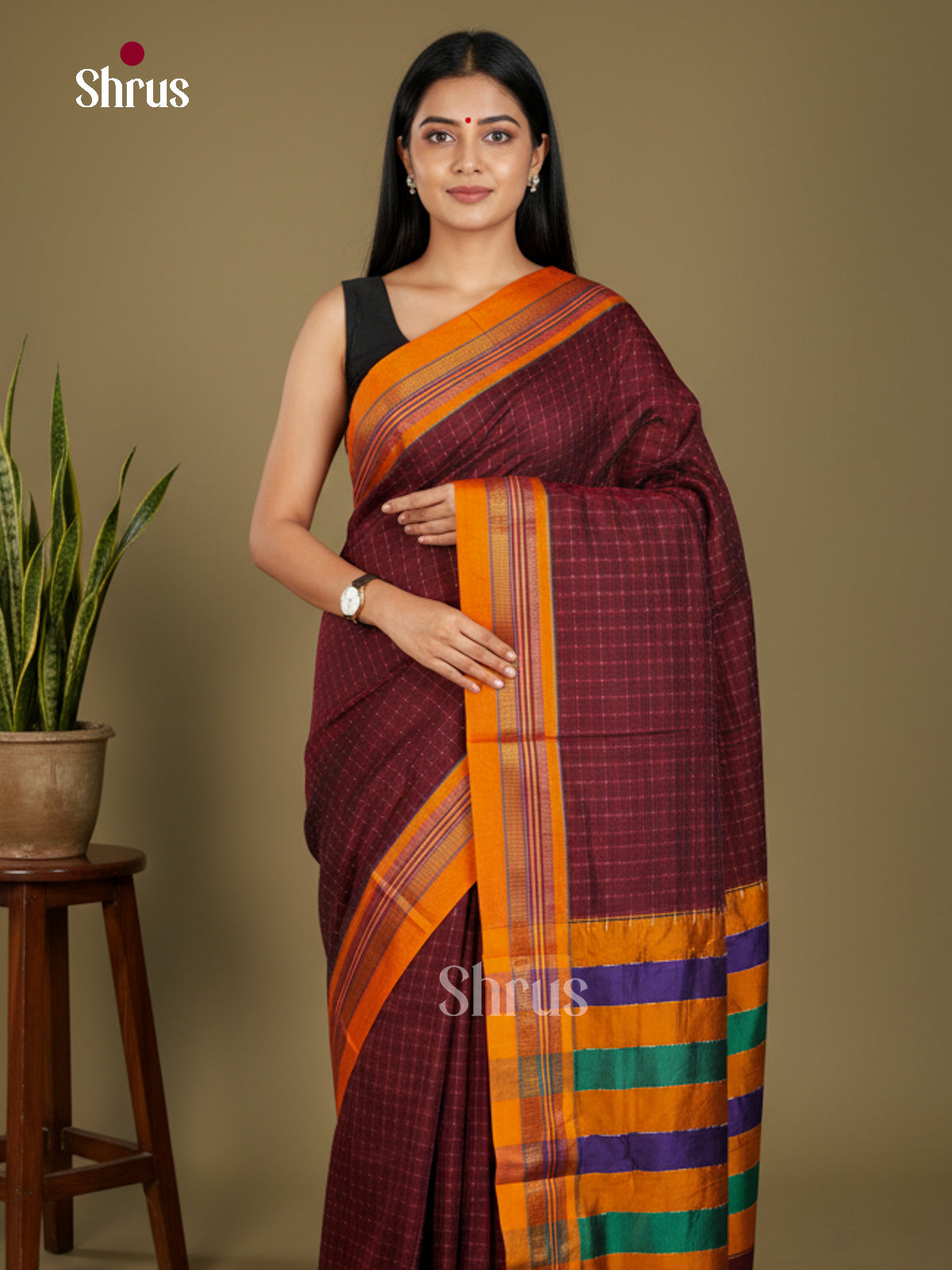 Narayanpet Cotton Saree - EBS28036 - Shop on Shrus.com
