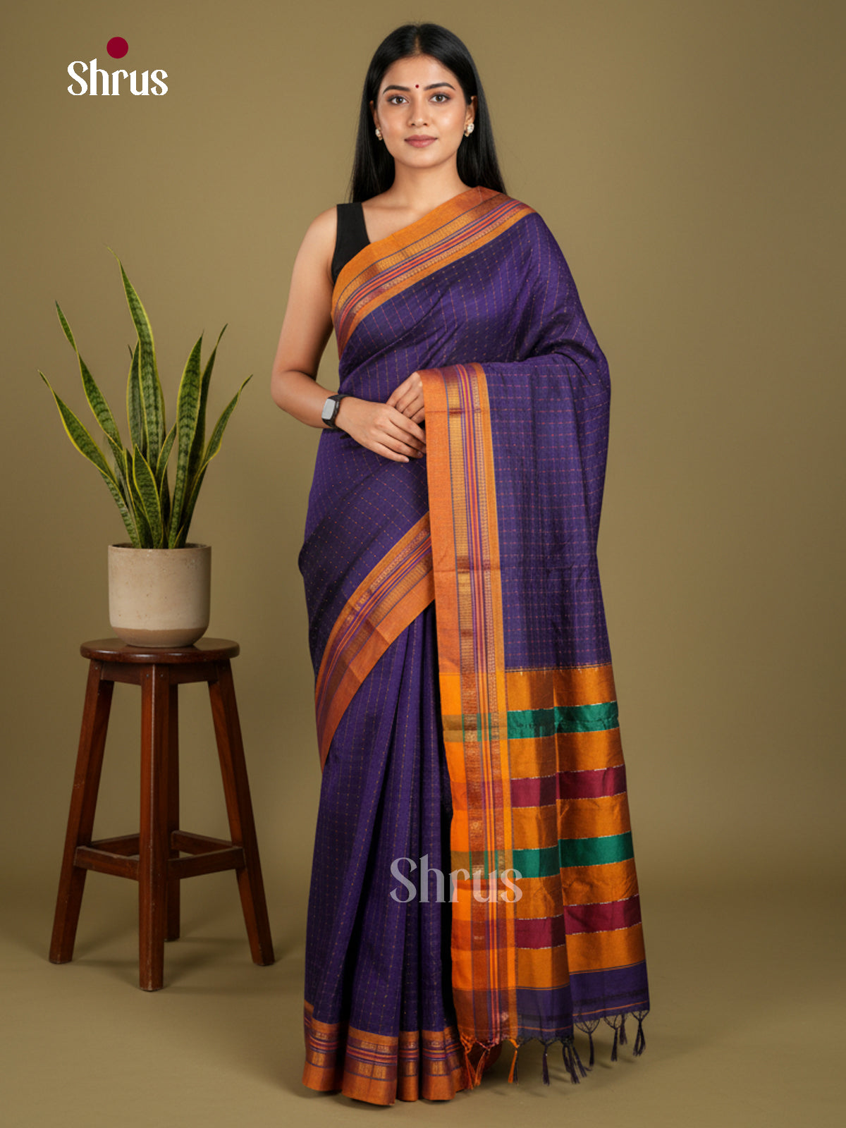Narayanpet Cotton Saree - EBS28038 - Shop on Shrus.com