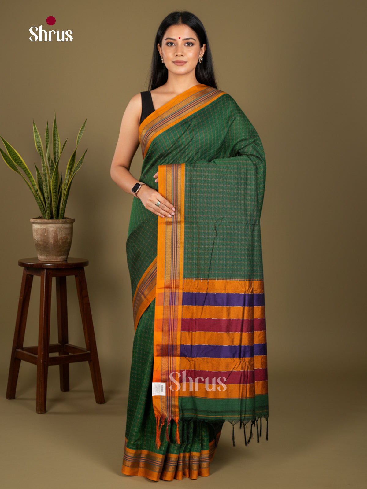 Narayanpet Cotton Saree - EBS28039 - Shop on Shrus.com