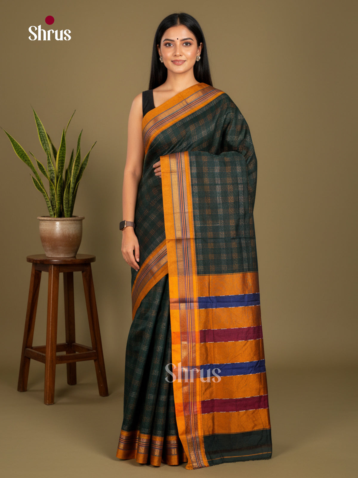 Narayanpet Cotton Saree - EBS28046 - Shop on Shrus.com