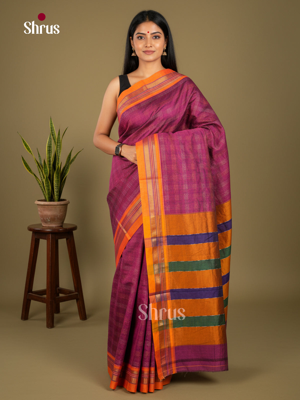 Narayanpet Cotton Saree - EBS28048 - Shop on Shrus.com