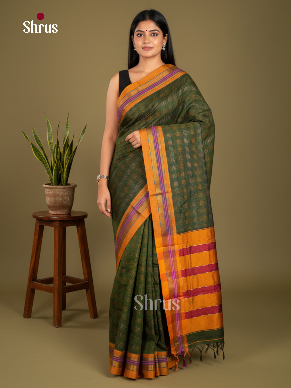 Narayanpet Cotton Saree - EBS28052 - Shop on Shrus.com