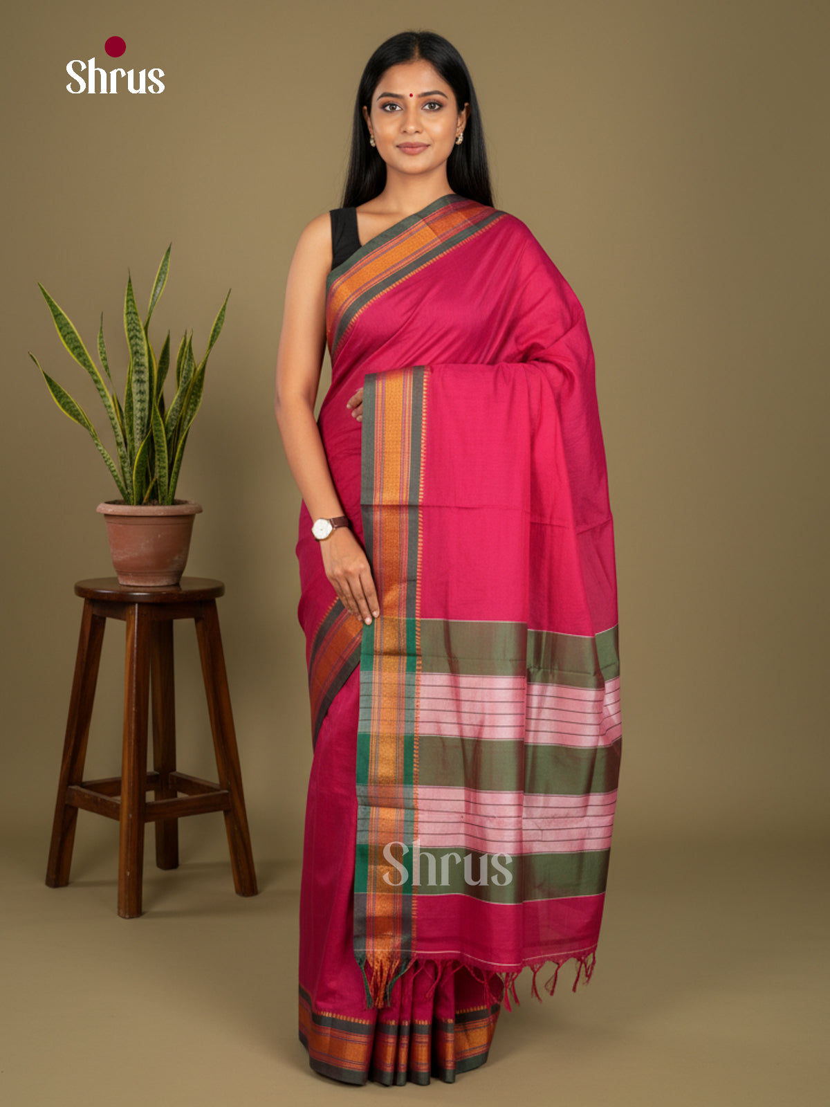 Narayanpet Cotton Saree - EBS28063 - Shop on Shrus.com