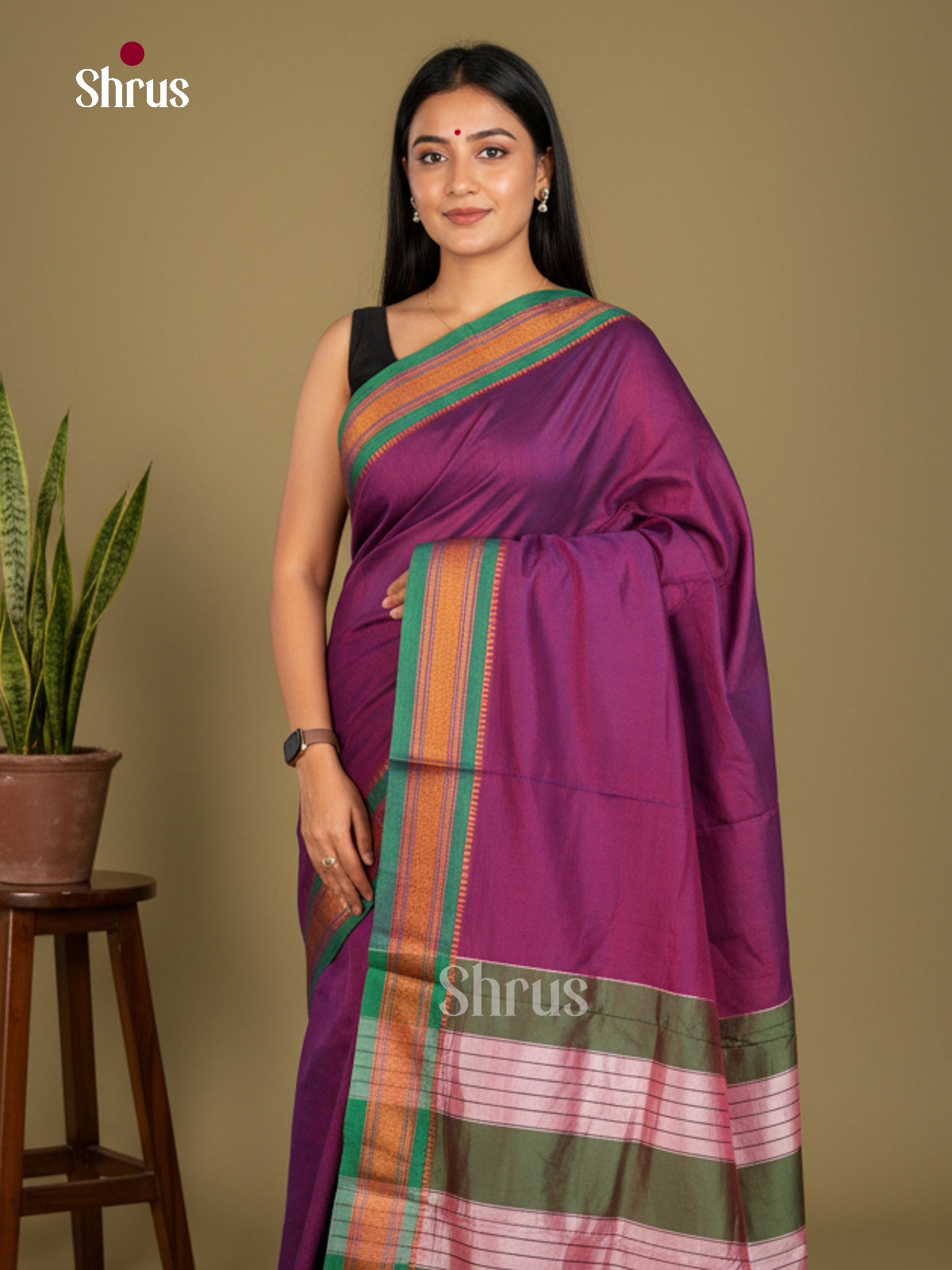 Narayanpet Cotton Saree - EBS28065 - Shop on Shrus.com