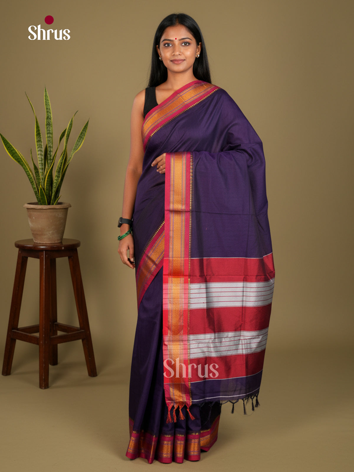 Narayanpet Cotton Saree - EBS28067 - Shop on Shrus.com