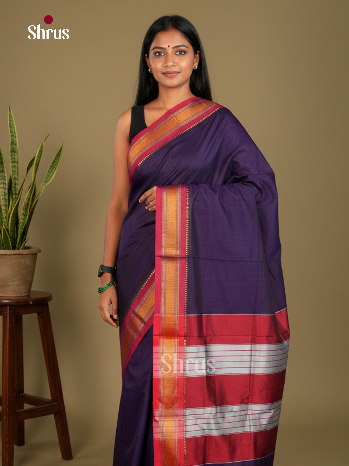 Narayanpet Cotton Saree - EBS28067 - Shop on Shrus.com