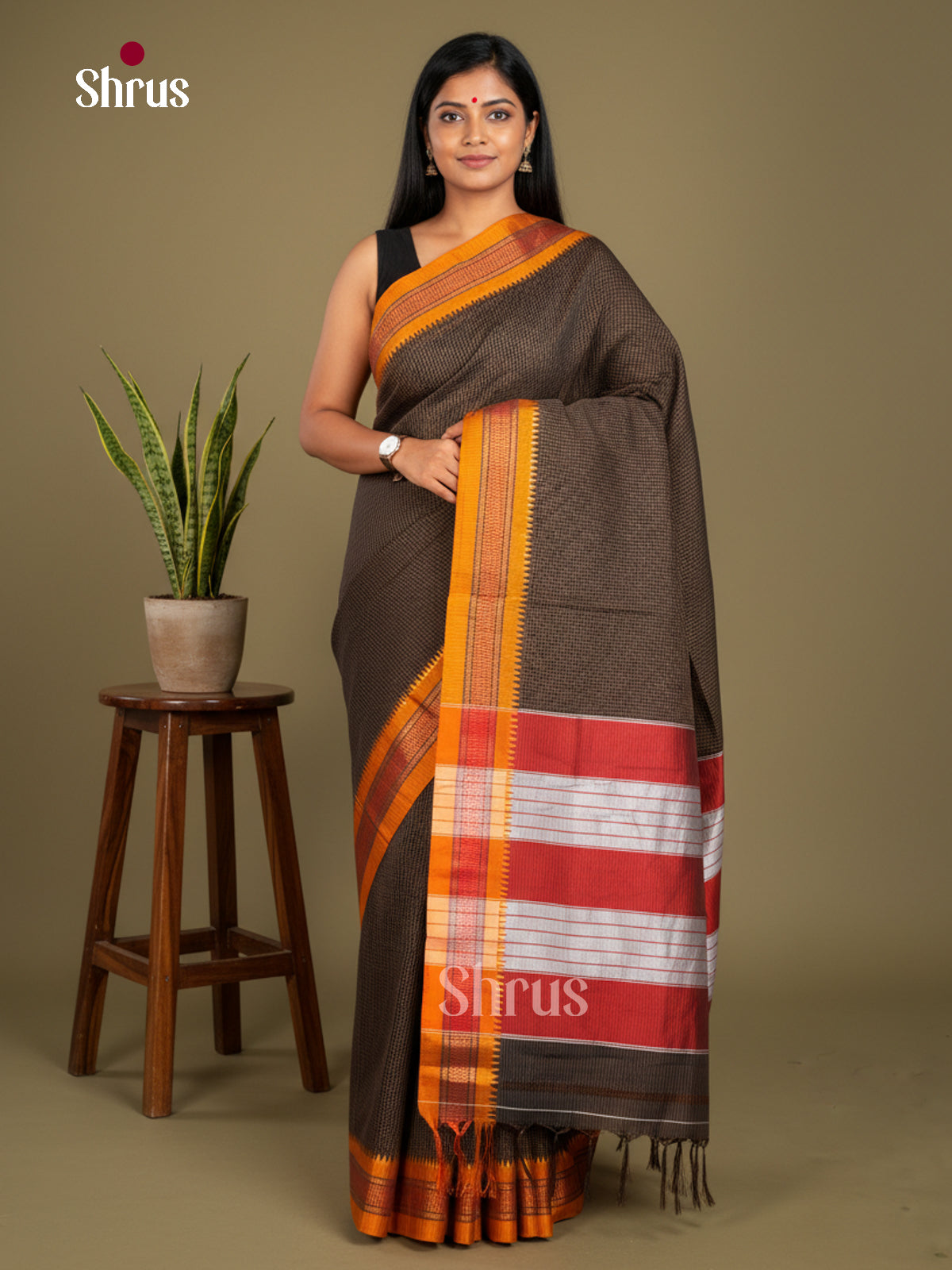 Narayanpet Cotton Saree - EBS28068 - Shop on Shrus.com