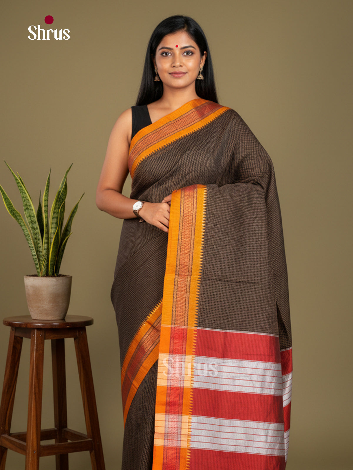 Narayanpet Cotton Saree - EBS28068 - Shop on Shrus.com