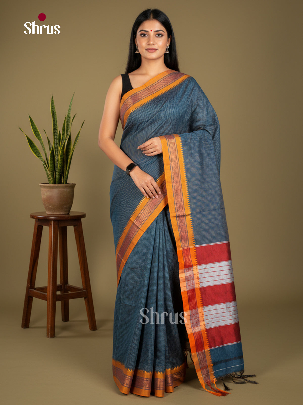 Narayanpet Cotton Saree - EBS28071 - Shop on Shrus.com