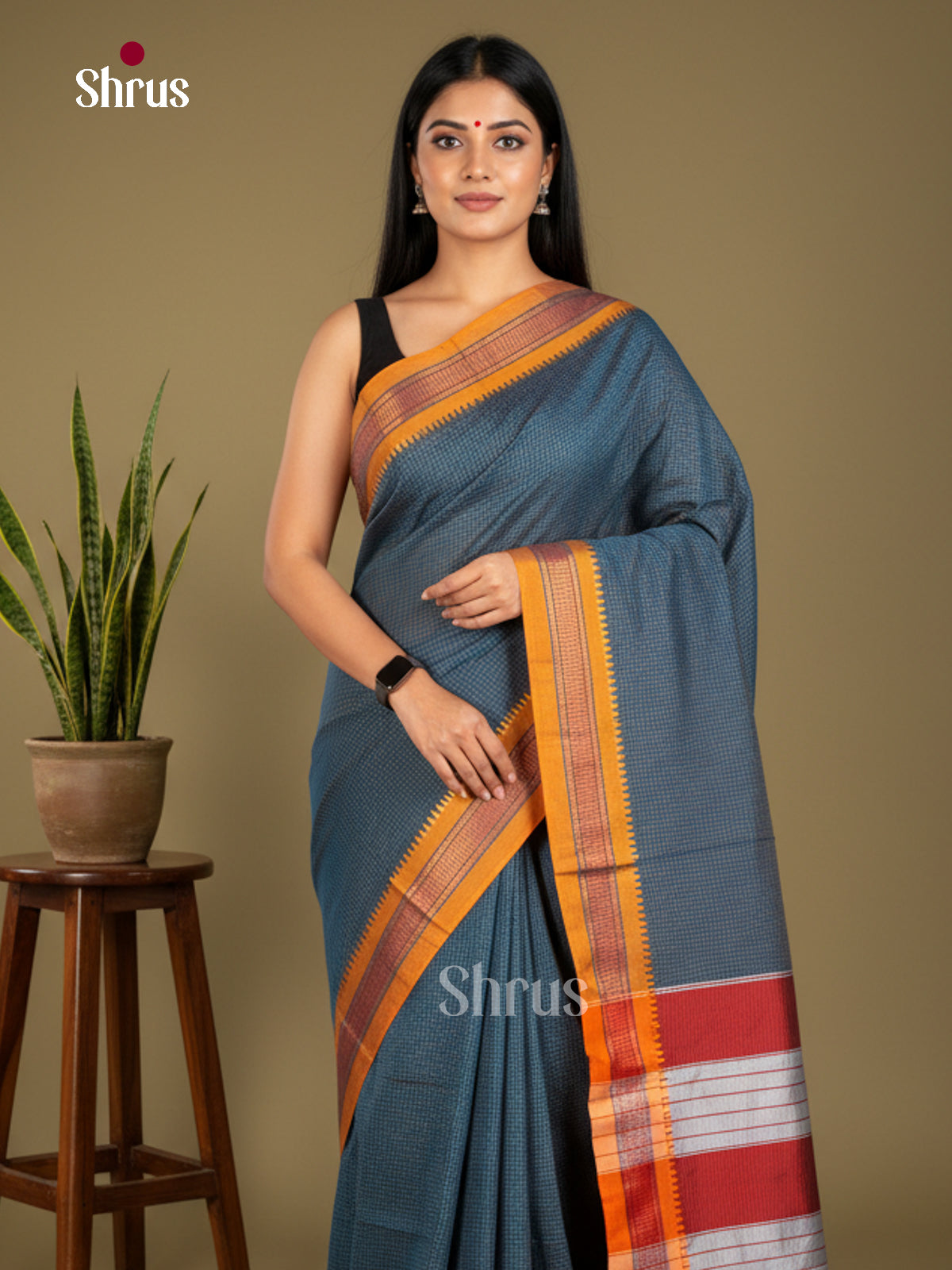 Narayanpet Cotton Saree - EBS28071 - Shop on Shrus.com