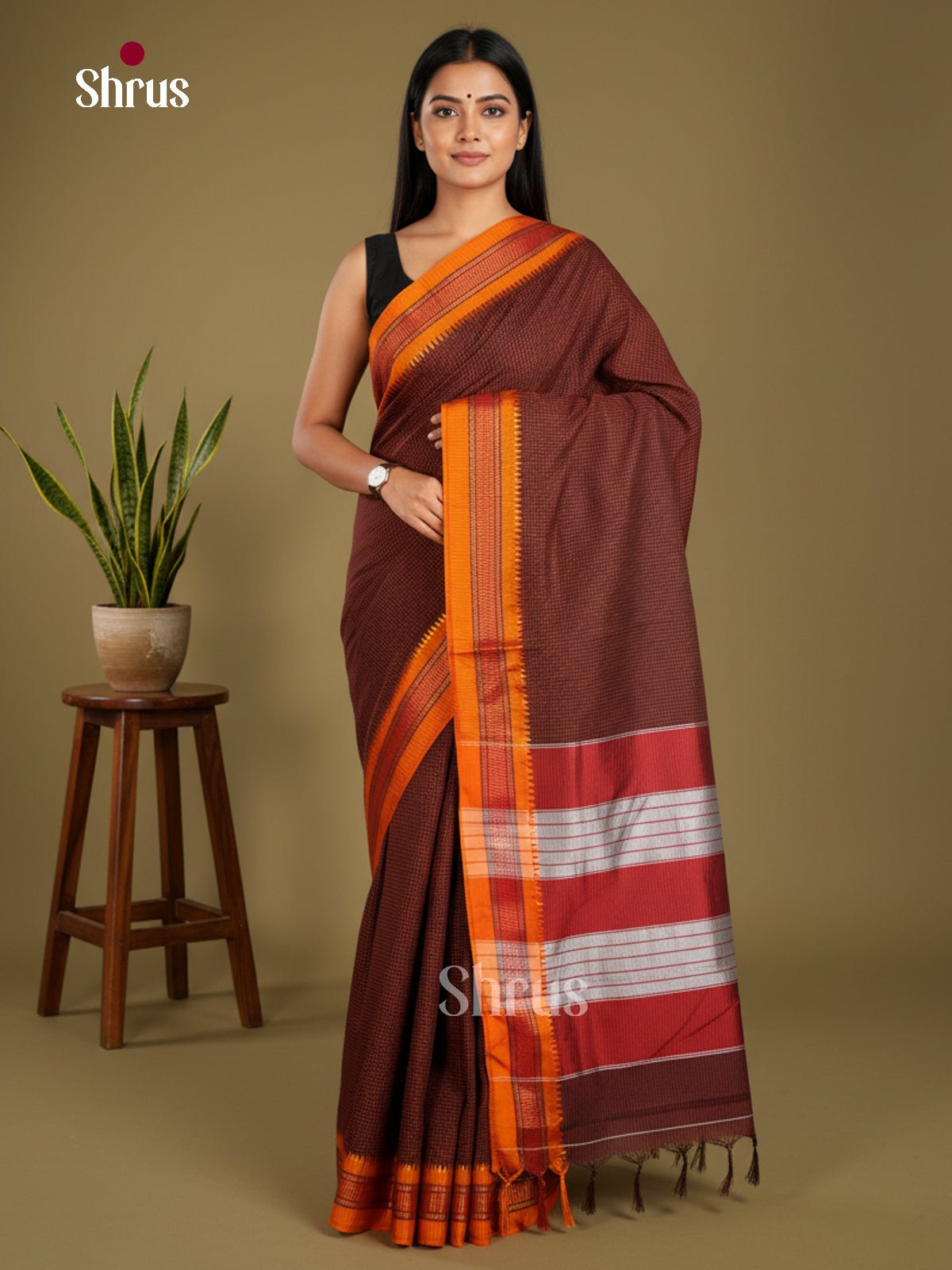 Narayanpet Cotton Saree - EBS28072 - Shop on Shrus.com