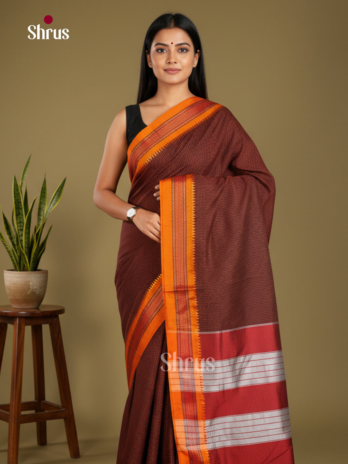 Narayanpet Cotton Saree - EBS28072 - Shop on Shrus.com