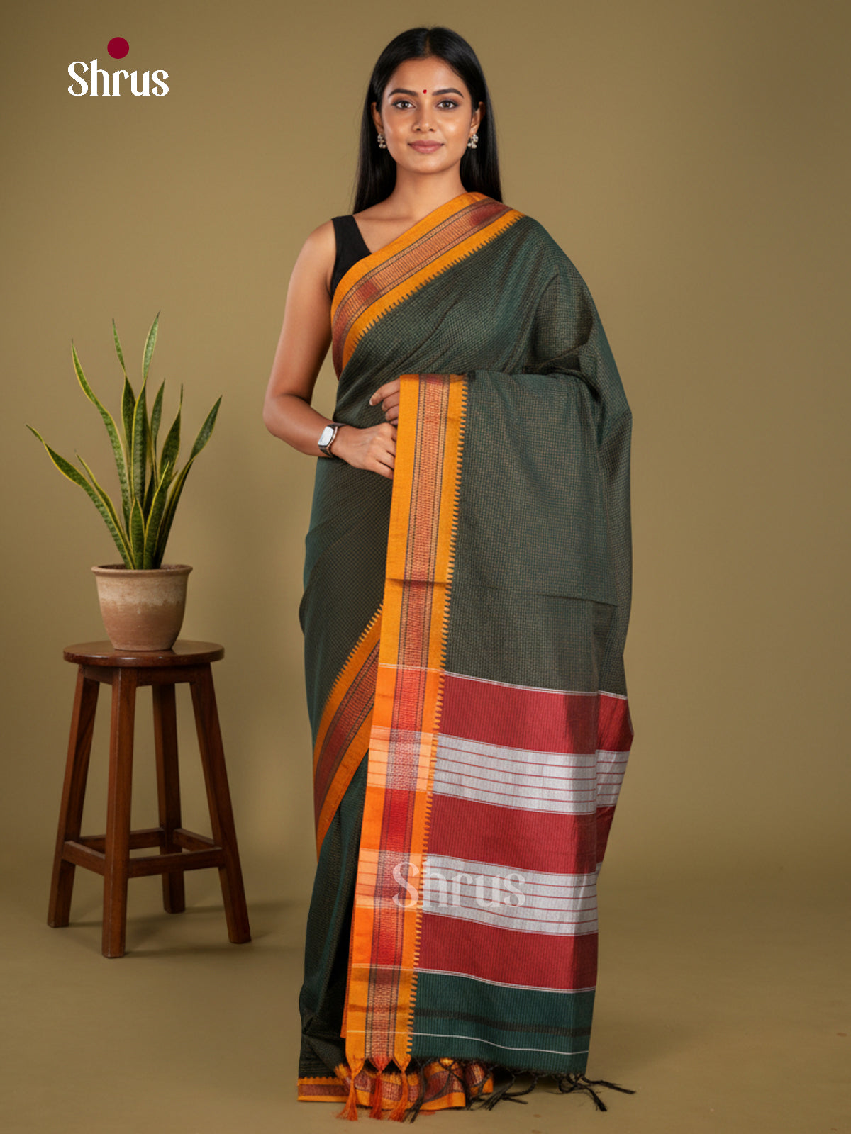 Narayanpet Cotton Saree - EBS28075 - Shop on Shrus.com