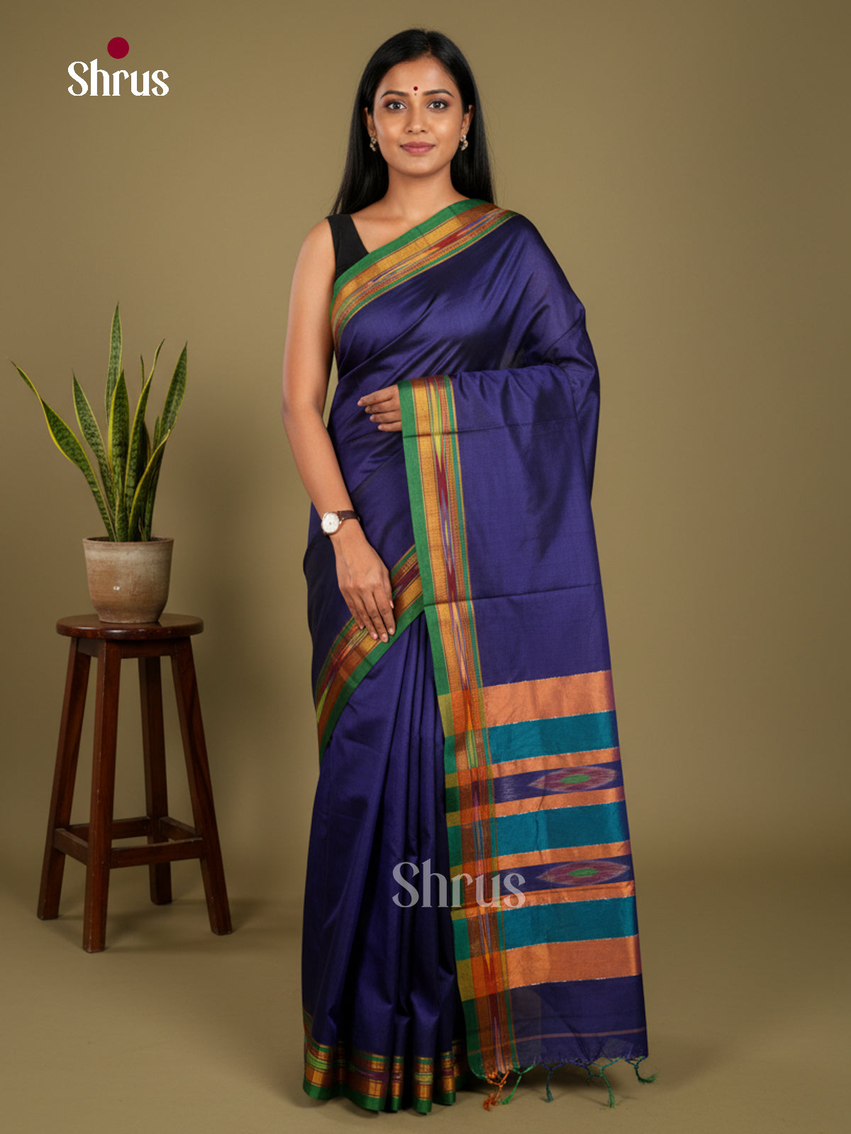 Narayanpet Cotton Saree - EBS28083 - Shop on Shrus.com